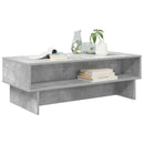 vidaXL Dohányzóasztal Beton Szürke 100 x 46 x 35 cm Faanyag