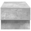 vidaXL Dohányzóasztal Beton Szürke 100 x 46 x 35 cm Faanyag