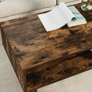 vidaXL Dohányzóasztal Füstölt tölgy 100 x 46 x 35 cm Faanyag