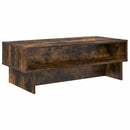 vidaXL Dohányzóasztal Füstölt tölgy 100 x 46 x 35 cm Faanyag