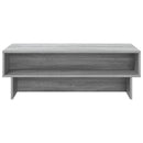vidaXL Dohányzóasztal Szürke Sonoma 100 x 46 x 35 cm Faanyag