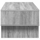 vidaXL Dohányzóasztal Szürke Sonoma 100 x 46 x 35 cm Faanyag