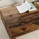 vidaXL Dohányzóasztal Öreg fa 100 x 46 x 35 cm Faanyag