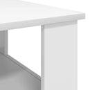 vidaXL Dohányzóasztal Fehér 57 x 55 x 45 cm Faanyag