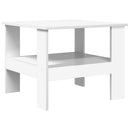 vidaXL Dohányzóasztal Fehér 57 x 55 x 45 cm Faanyag