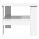 vidaXL Dohányzóasztal Fehér 57 x 55 x 45 cm Faanyag