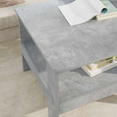 vidaXL Dohányzóasztal Beton Szürke 57 x 55 x 45 cm Faanyag