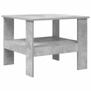 vidaXL Dohányzóasztal Beton Szürke 57 x 55 x 45 cm Faanyag