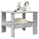 vidaXL Dohányzóasztal Beton Szürke 57 x 55 x 45 cm Faanyag
