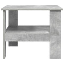 vidaXL Dohányzóasztal Beton Szürke 57 x 55 x 45 cm Faanyag