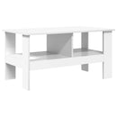 vidaXL Dohányzóasztal Fehér 90 x 50 x 45 cm Faanyag