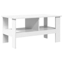 vidaXL Dohányzóasztal Fehér 90 x 50 x 45 cm Faanyag