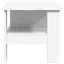 vidaXL Dohányzóasztal Fehér 90 x 50 x 45 cm Faanyag