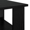 vidaXL Dohányzóasztal Fekete tölgy 90 x 50 x 45 cm Faanyag