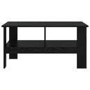 vidaXL Dohányzóasztal Fekete tölgy 90 x 50 x 45 cm Faanyag