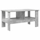 vidaXL Dohányzóasztal Beton Szürke 90 x 50 x 45 cm Faanyag