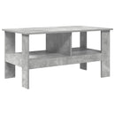 vidaXL Dohányzóasztal Beton Szürke 90 x 50 x 45 cm Faanyag