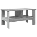 vidaXL Dohányzóasztal Szürke Sonoma 90 x 50 x 45 cm Faanyag