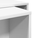 vidaXL Kávasztal Szett 2 pcs Fehér Faanyag