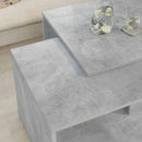 vidaXL Kávasztal Szett 2 pcs Beton Szürke Faanyag