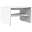vidaXL Dohányzóasztal Fehér 60 x 50 x 40 cm Faanyag
