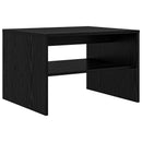 vidaXL Dohányzóasztal Fekete tölgy 60 x 50 x 40 cm Faanyag