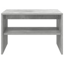 vidaXL Dohányzóasztal Beton Szürke 60 x 50 x 40 cm Faanyag