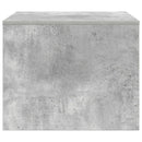 vidaXL Dohányzóasztal Beton Szürke 60 x 50 x 40 cm Faanyag