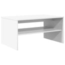 vidaXL Dohányzóasztal Fehér 80 x 50 x 40 cm Faanyag