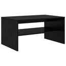 vidaXL Dohányzóasztal Fekete tölgy 80 x 50 x 40 cm Faanyag