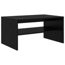 vidaXL Dohányzóasztal Fekete tölgy 80 x 50 x 40 cm Faanyag