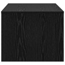 vidaXL Dohányzóasztal Fekete tölgy 80 x 50 x 40 cm Faanyag