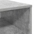 vidaXL Dohányzóasztal Beton Szürke 80 x 50 x 40 cm Faanyag