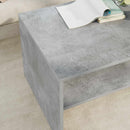 vidaXL Dohányzóasztal Beton Szürke 80 x 50 x 40 cm Faanyag