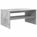 vidaXL Dohányzóasztal Beton Szürke 80 x 50 x 40 cm Faanyag