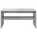 vidaXL Dohányzóasztal Beton Szürke 80 x 50 x 40 cm Faanyag