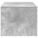 vidaXL Dohányzóasztal Beton Szürke 80 x 50 x 40 cm Faanyag