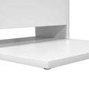 vidaXL Oldal asztal Fehér 40 x 35 x 60,5 cm Faanyag