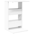 vidaXL Oldal asztal Fehér 40 x 35 x 60,5 cm Faanyag