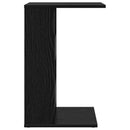 vidaXL Oldal asztal Fekete tölgy 40 x 35 x 60,5 cm Faanyag