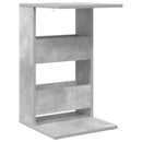 vidaXL Oldal asztal Beton Szürke 40 x 35 x 60,5 cm Faanyag