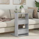 vidaXL Oldal asztal Szürke Sonoma 40 x 35 x 60,5 cm Faanyag