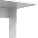 vidaXL Oldal asztal Fehér 45 x 40 x 62,5 cm Faanyag