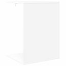 vidaXL Oldal asztal Fehér 45 x 40 x 62,5 cm Faanyag