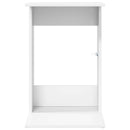 vidaXL Oldal asztal Fehér 40 x 38 x 62,5 cm Faanyag
