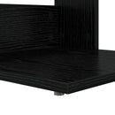 vidaXL Oldal asztal Fekete tölgy 40 x 38 x 62,5 cm Faanyag