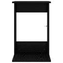 vidaXL Oldal asztal Fekete tölgy 40 x 38 x 62,5 cm Faanyag