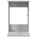 vidaXL Oldal asztal Beton Szürke 40 x 38 x 62,5 cm Faanyag