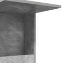 vidaXL Oldal asztal kerékkel Beton Szürke 40 x 35 x 60 cm Faanyag