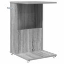 vidaXL Oldal asztal kerékkel Szürke Sonoma 40 x 35 x 60 cm Faanyag